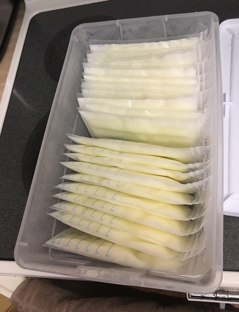frozen milk to donate