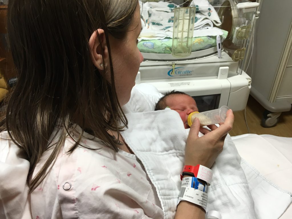 Feeding my son formula while in NICU