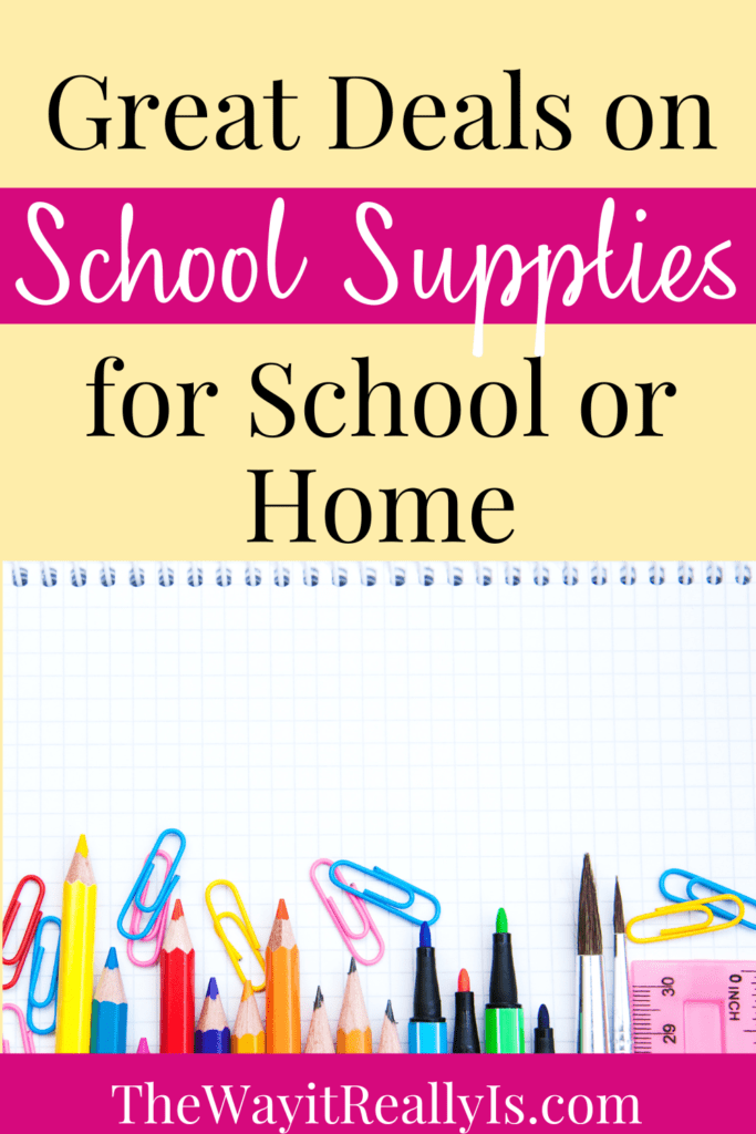 Great deals on school supplies for school or home
