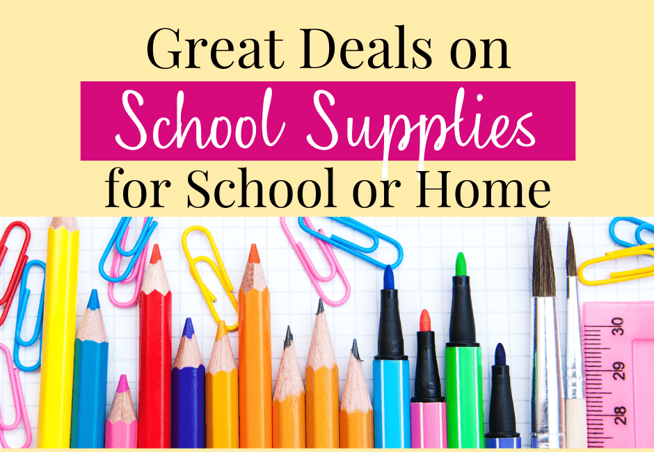 great deals on school supplies for school or home