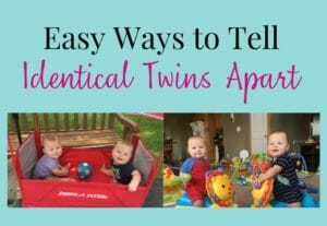 easy ways to tell identical twins apart