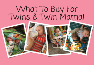 What to buy for twins and twin mama! with images of my twins as babies