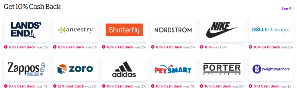 Get 10% cash back