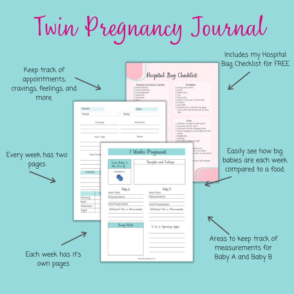 Best Pregnancy Tracker for Twins Printable by a Twin Mom - The Way 