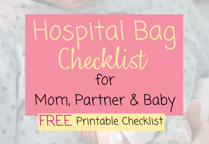 Mom & Baby Hospital Bag Checklist Twin Boys 