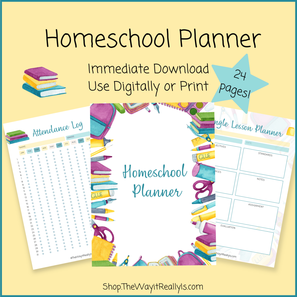 homeschool planner printable