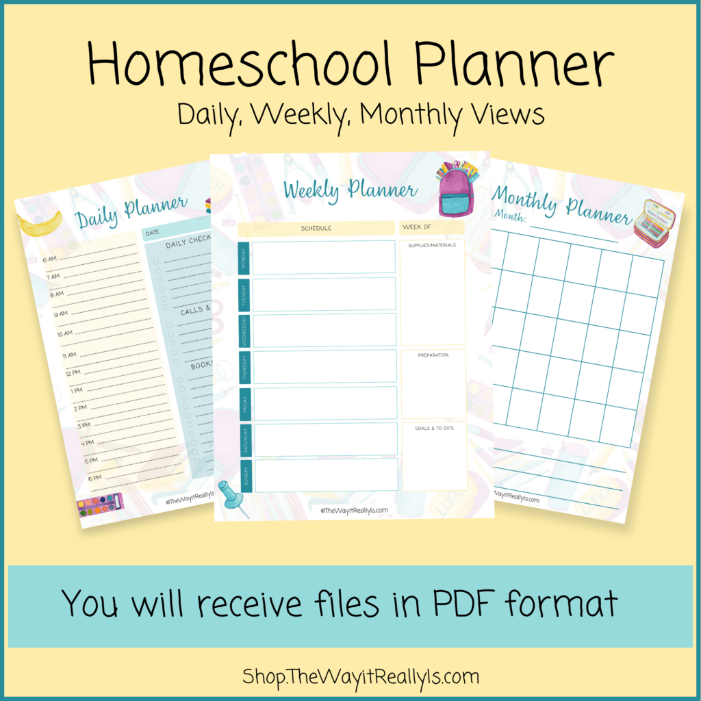 homeschool planner printable views