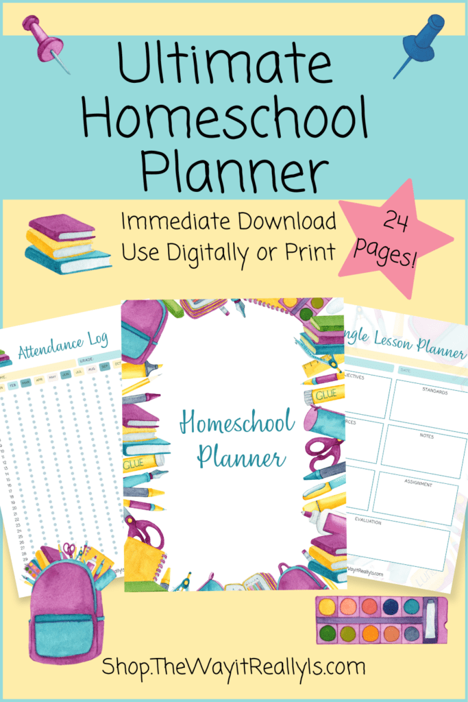 Ultimate Homeschool Planner for Immediate Download Print or use digitally