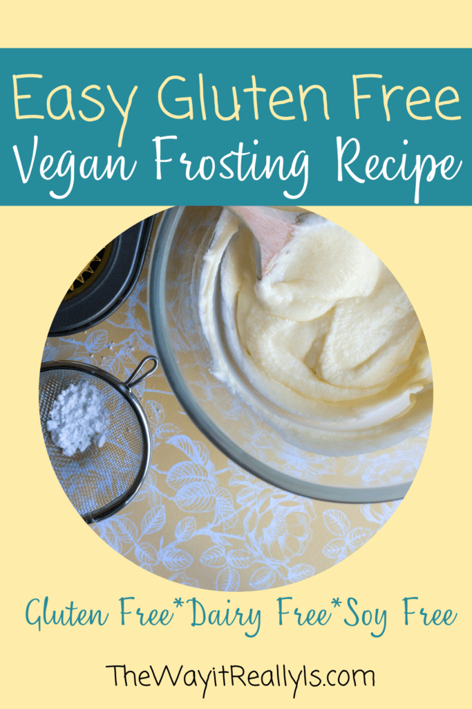 Gluten Free Vegan Frosting Recipe only 4 ingredients 