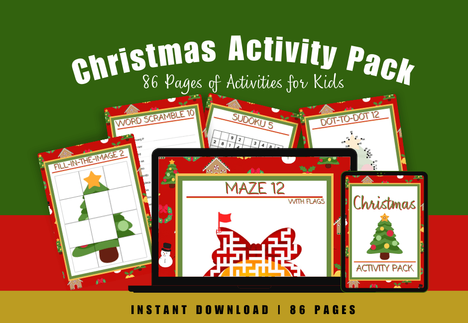Entertaining Christmas Activity Pack for Kids