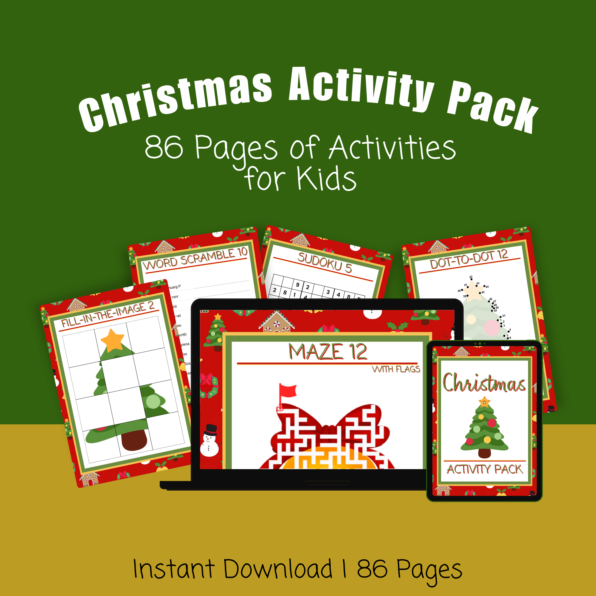 Christmas Activity Pack Printable