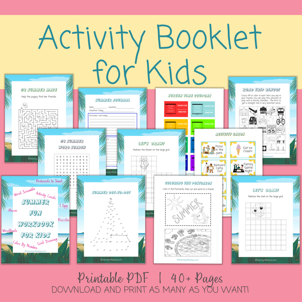 Printable activity booklet for kids