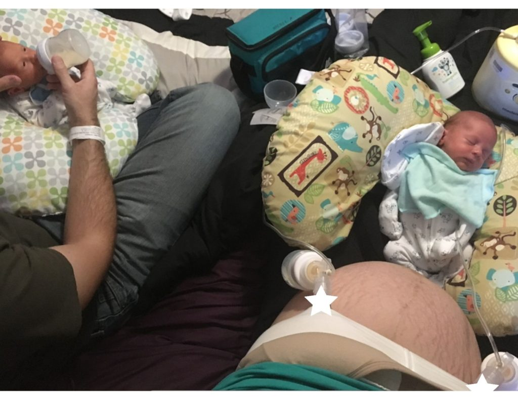 Using the best breastpump for twins for exclusively pumping