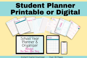 Student Planner Printable 426 Pages of Planning