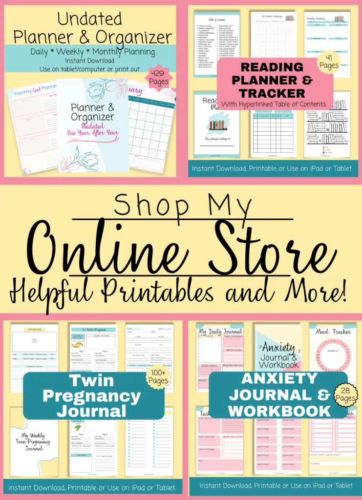 Shop my online store, Helpful printables and more!