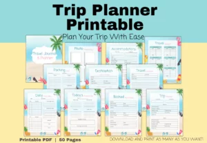 Trip Planner Printable