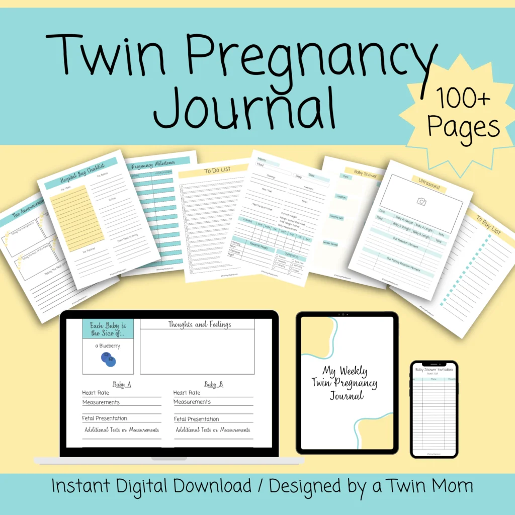 Best Pregnancy Tracker for Twins Printable by a Twin Mom - The Way 