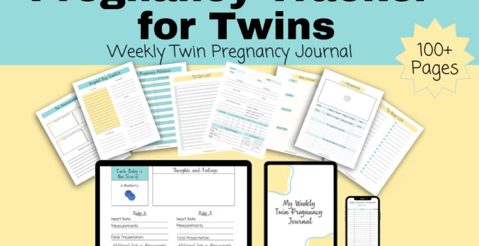 Best Pregnancy Tracker for Twins Printable by a Twin Mom - The Way 