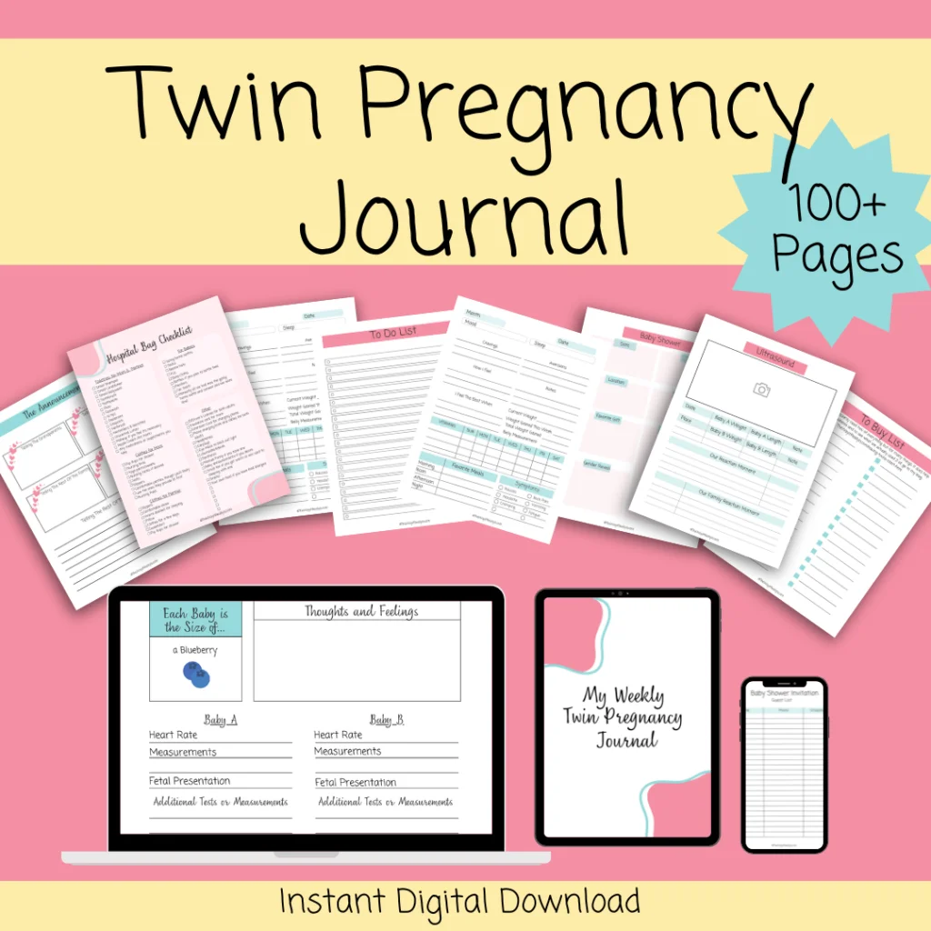 Best Pregnancy Tracker for Twins Printable by a Twin Mom - The Way 