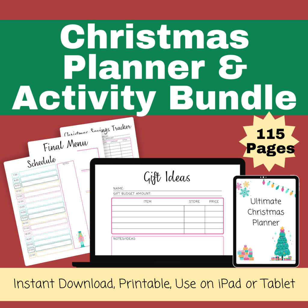 Christmas Planner and Activity Bundle 115 pages