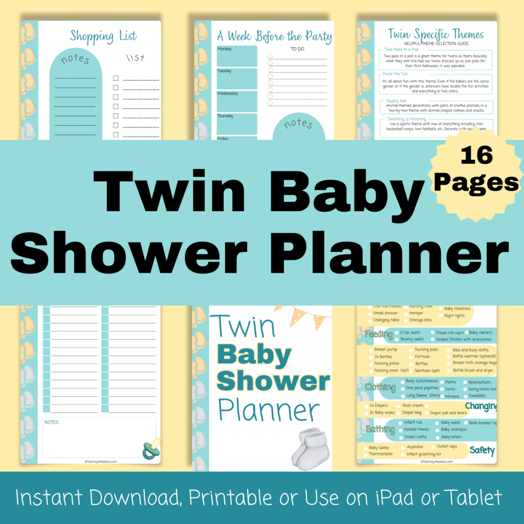 Twin Baby Shower Planner