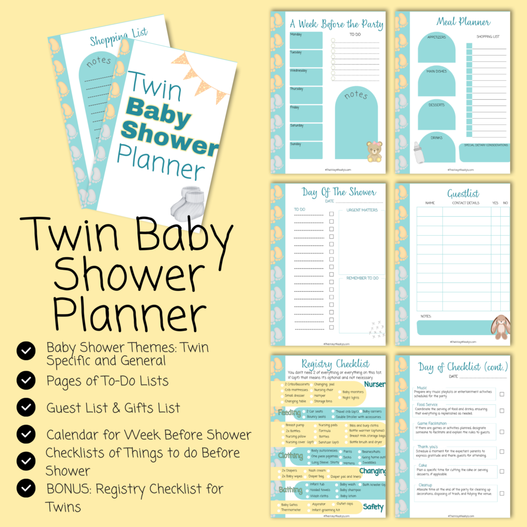Twin Baby Shower Planner