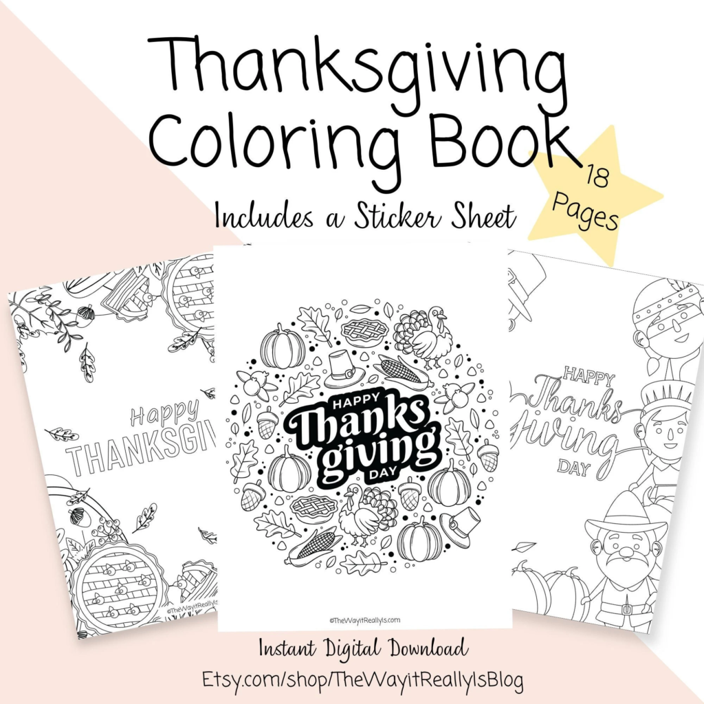 Thanksgiving Coloring Book