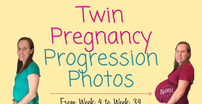 Twin Pregnancy Progression Photos