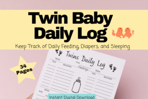 Printable Daily Infant Report Sheets for Twins