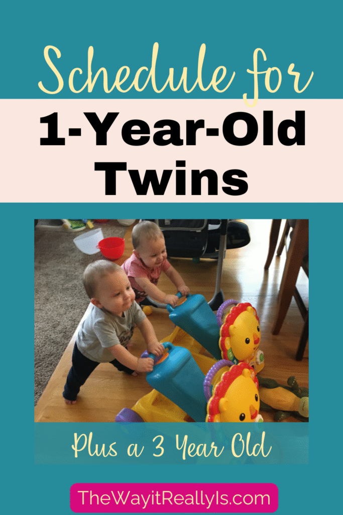 Schedule for 1 year old twins and a 3 year old