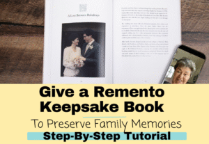 Give a Remento Keepsake Book to Preserve Family Memories, Step-by-Step walkthrough