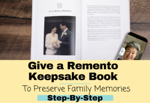 Give a Remento Keepsake Book to Preserve Family Memories, Step-by-Step walkthrough