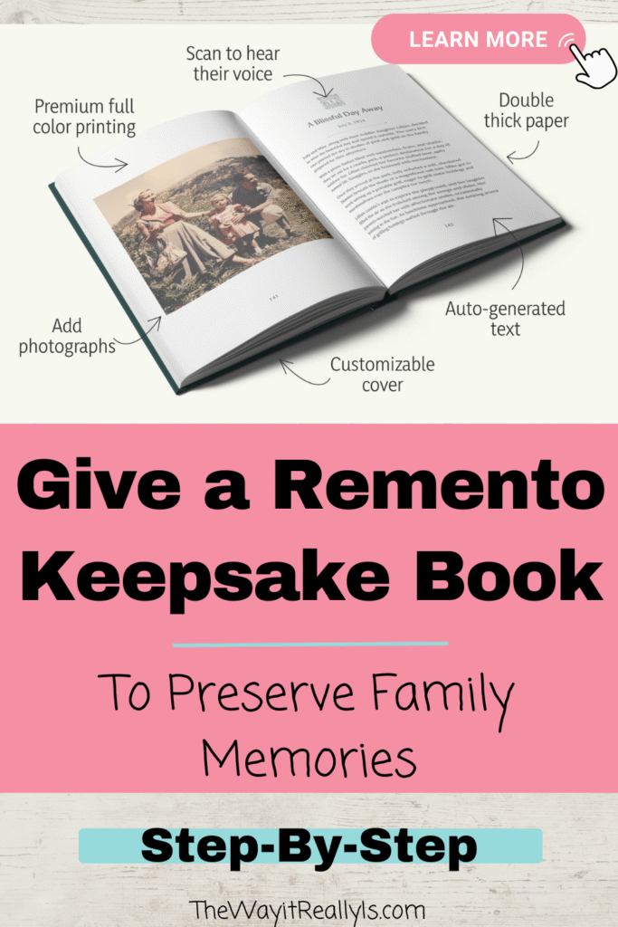 Give a Remento Keepsake Book to Preserve Family Memories - Step by Step walkthrough